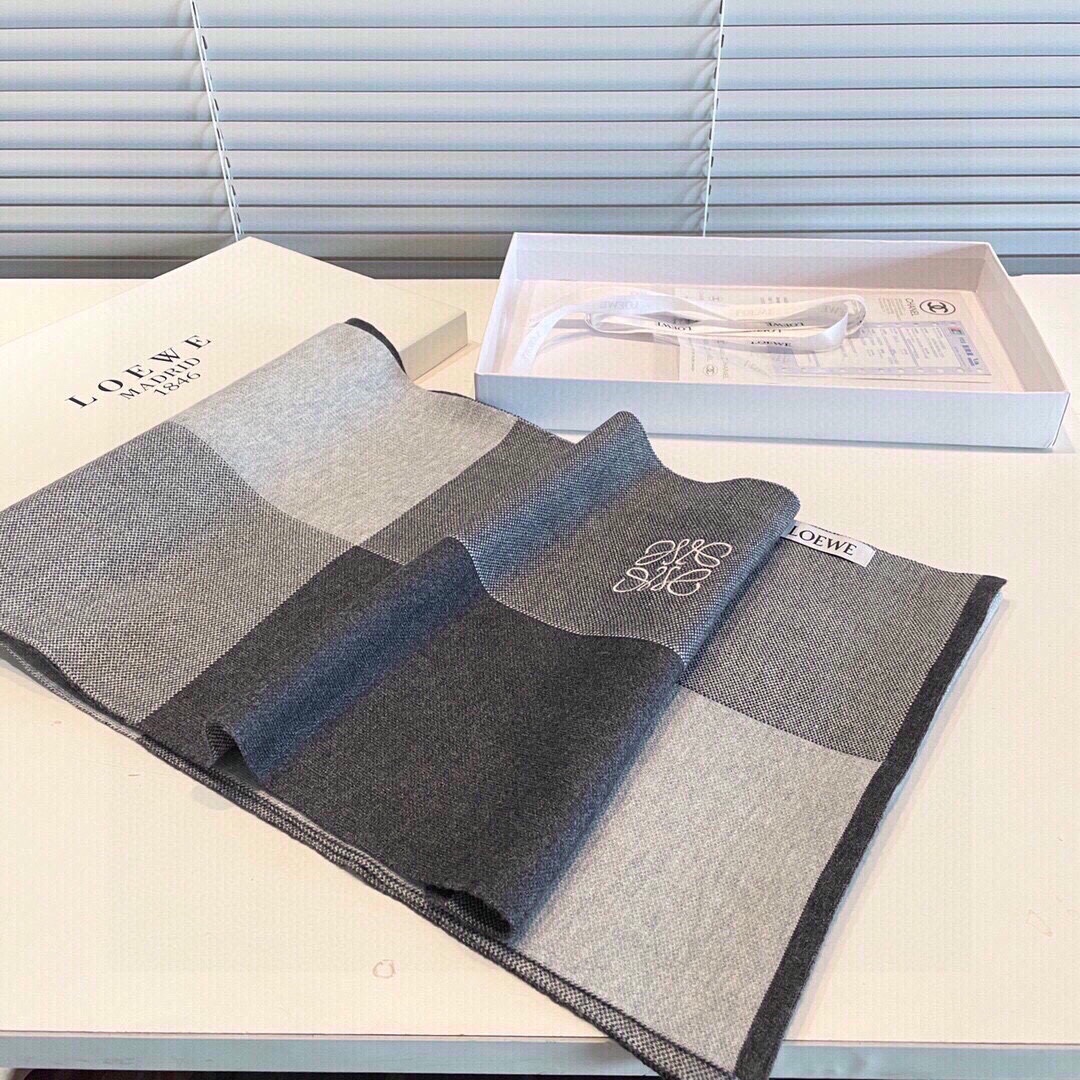 [TOP] LOEWE Wool Scarf 35x180cm - 2 Color