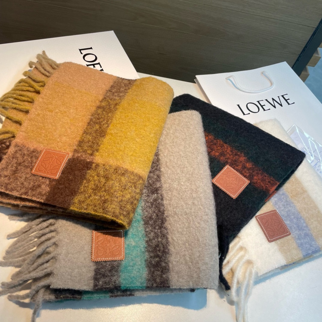 [TOP] LOEWE Wool Mohair Scarf - 4 Color