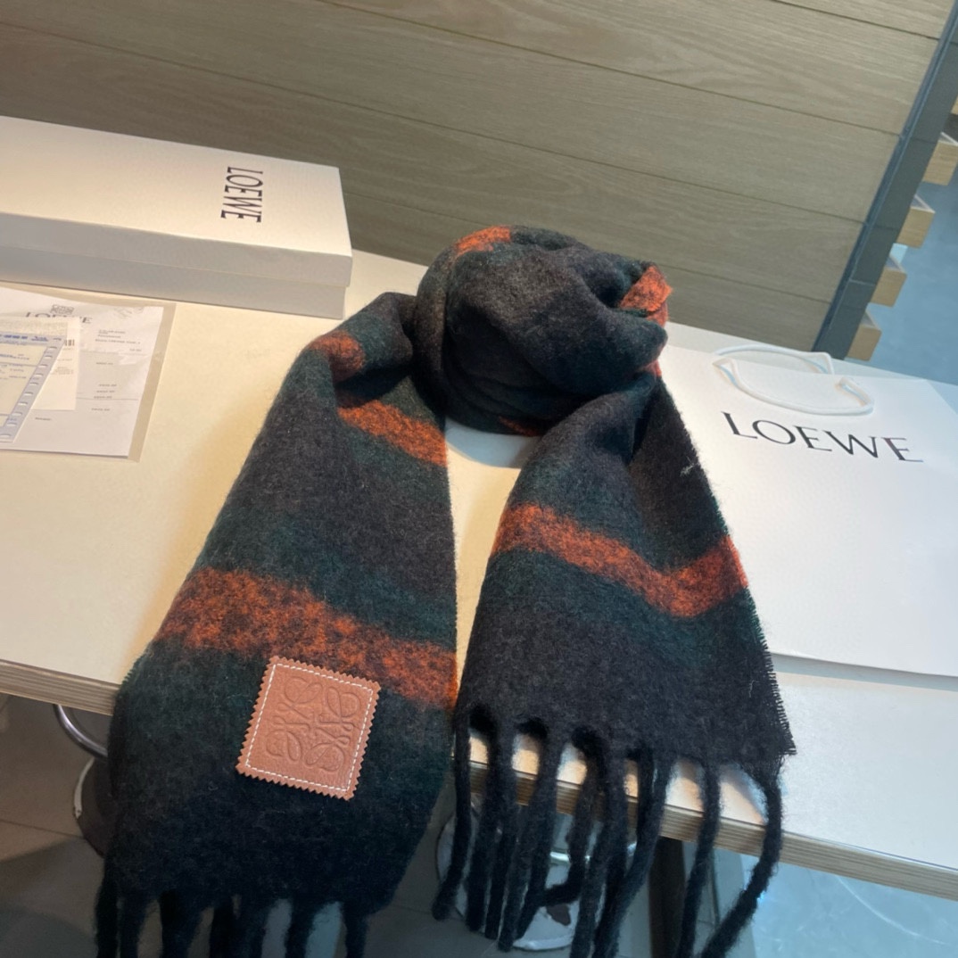 [TOP] LOEWE Wool Mohair Scarf - 4 Color