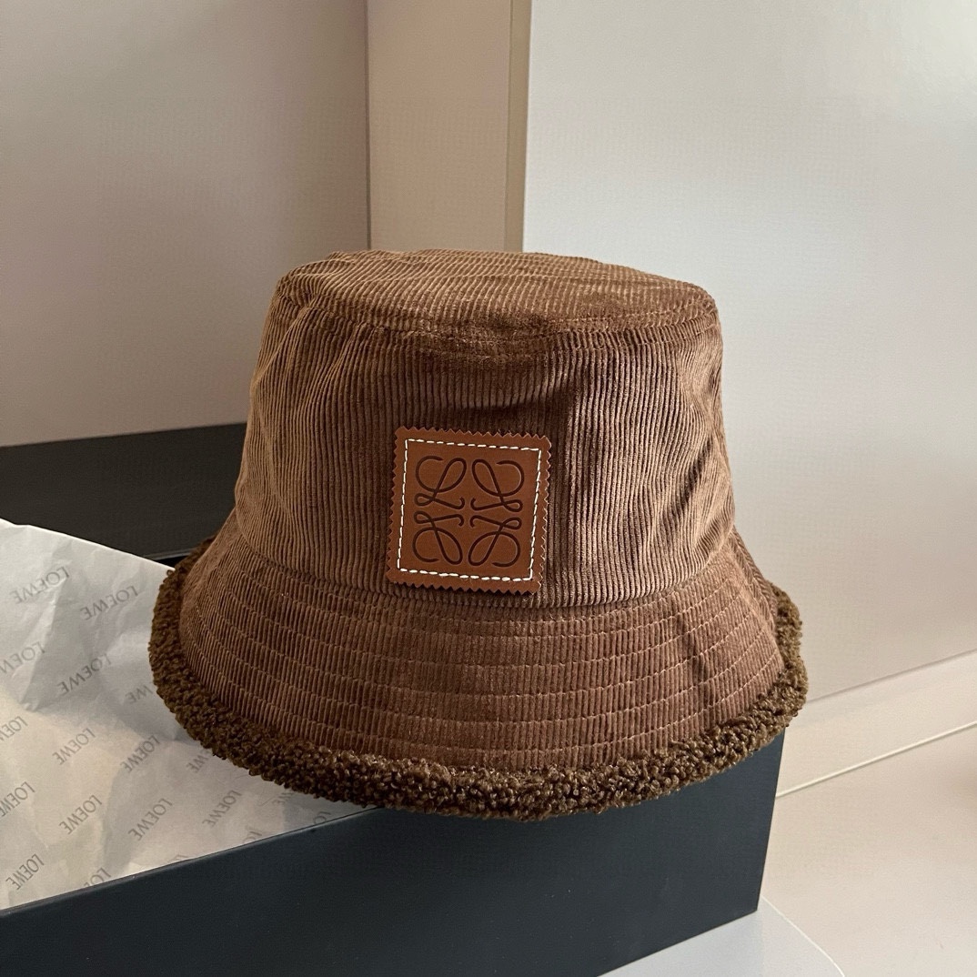 [TOP] LOEWE Corduroy Bucket Hat - 3 Color