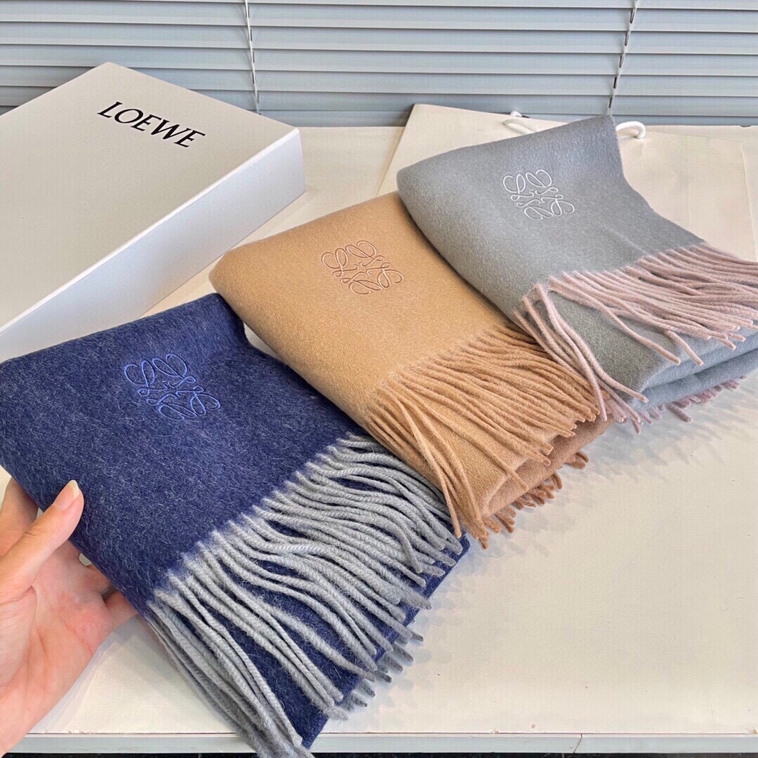 [TOP] LOEWE Wool Scarf 32x190cm - 3 Color