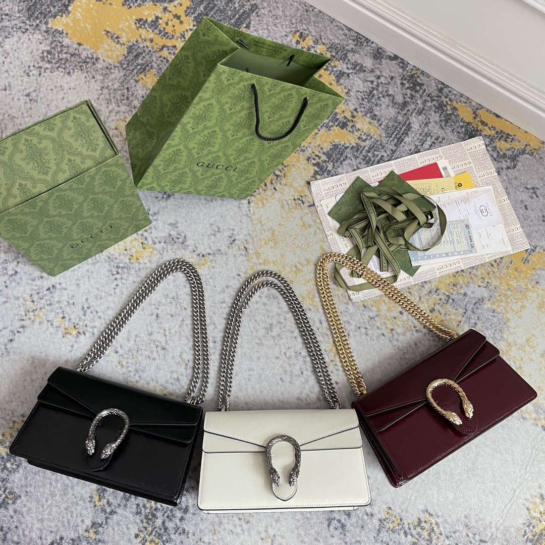 TOP] GUCCI Dionysus  Handbags 17.5 X 11 X 6.5 cm/28 X 16 X 10.5 cm - 3 Colors