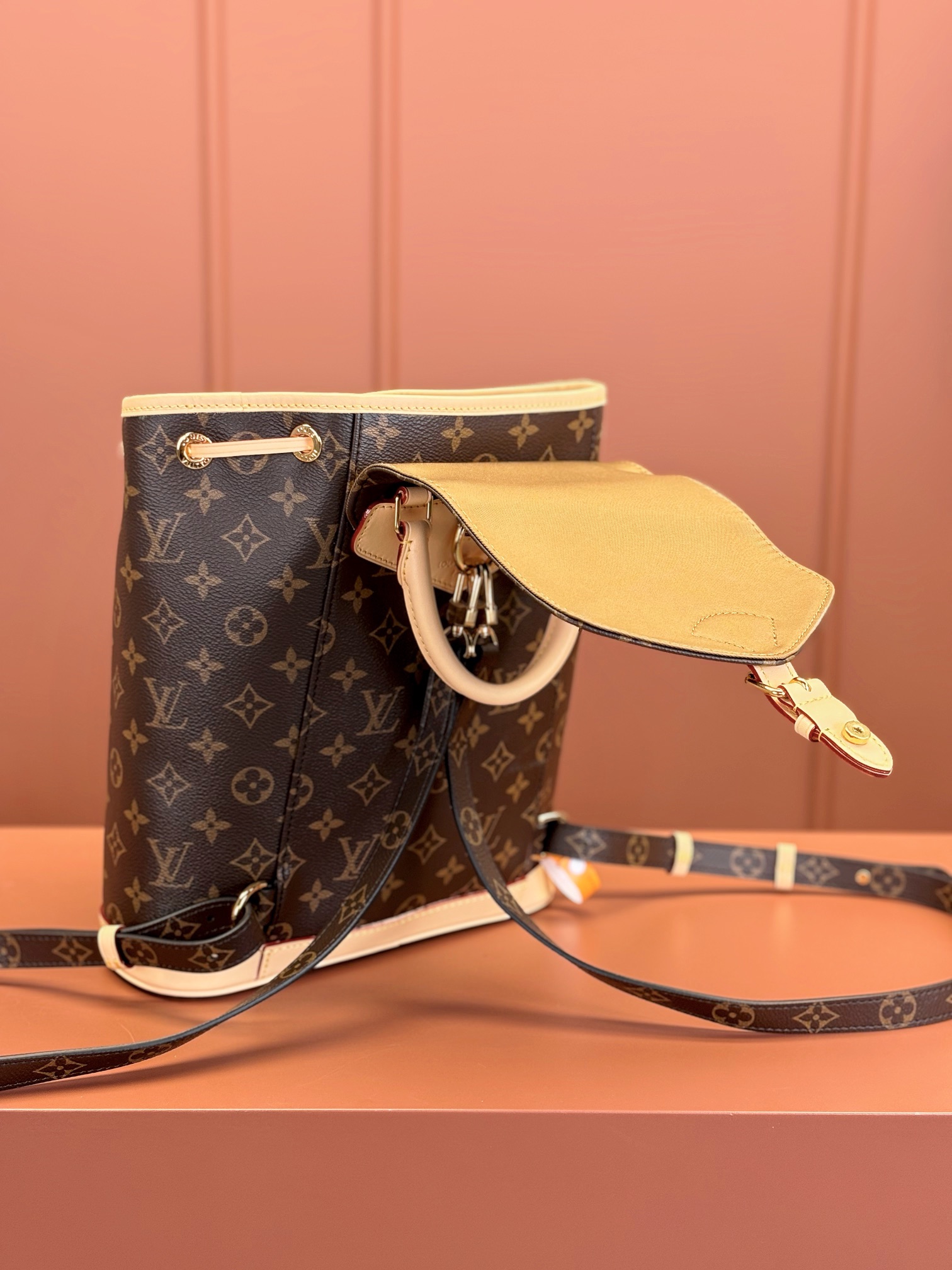 [TOP] Louis Vuitton LV Montsouris Backpack 28x30x18cm/24x25x12cm-Brown
