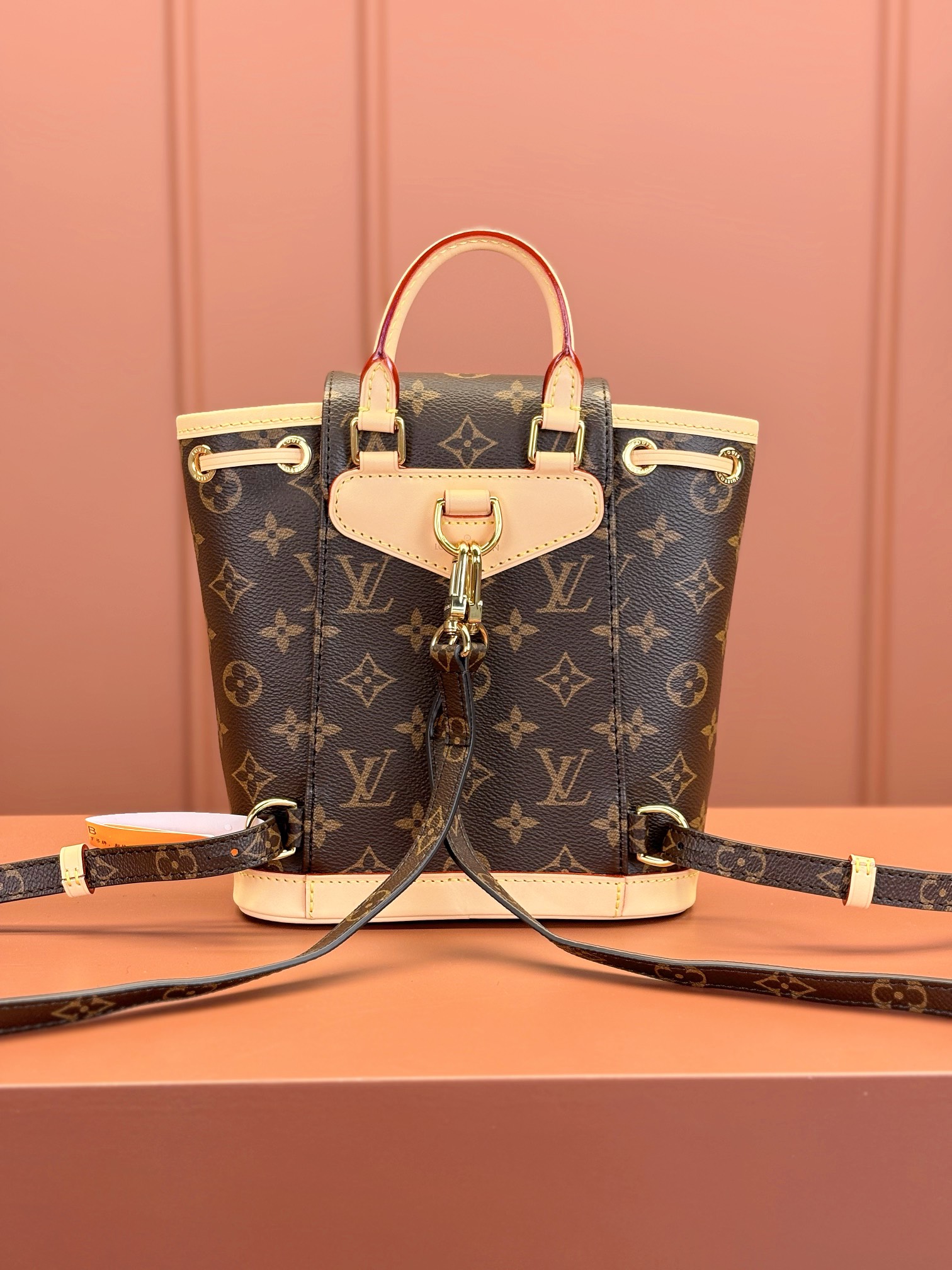 [TOP] Louis Vuitton LV Montsouris Backpack 28x30x18cm/24x25x12cm-Brown