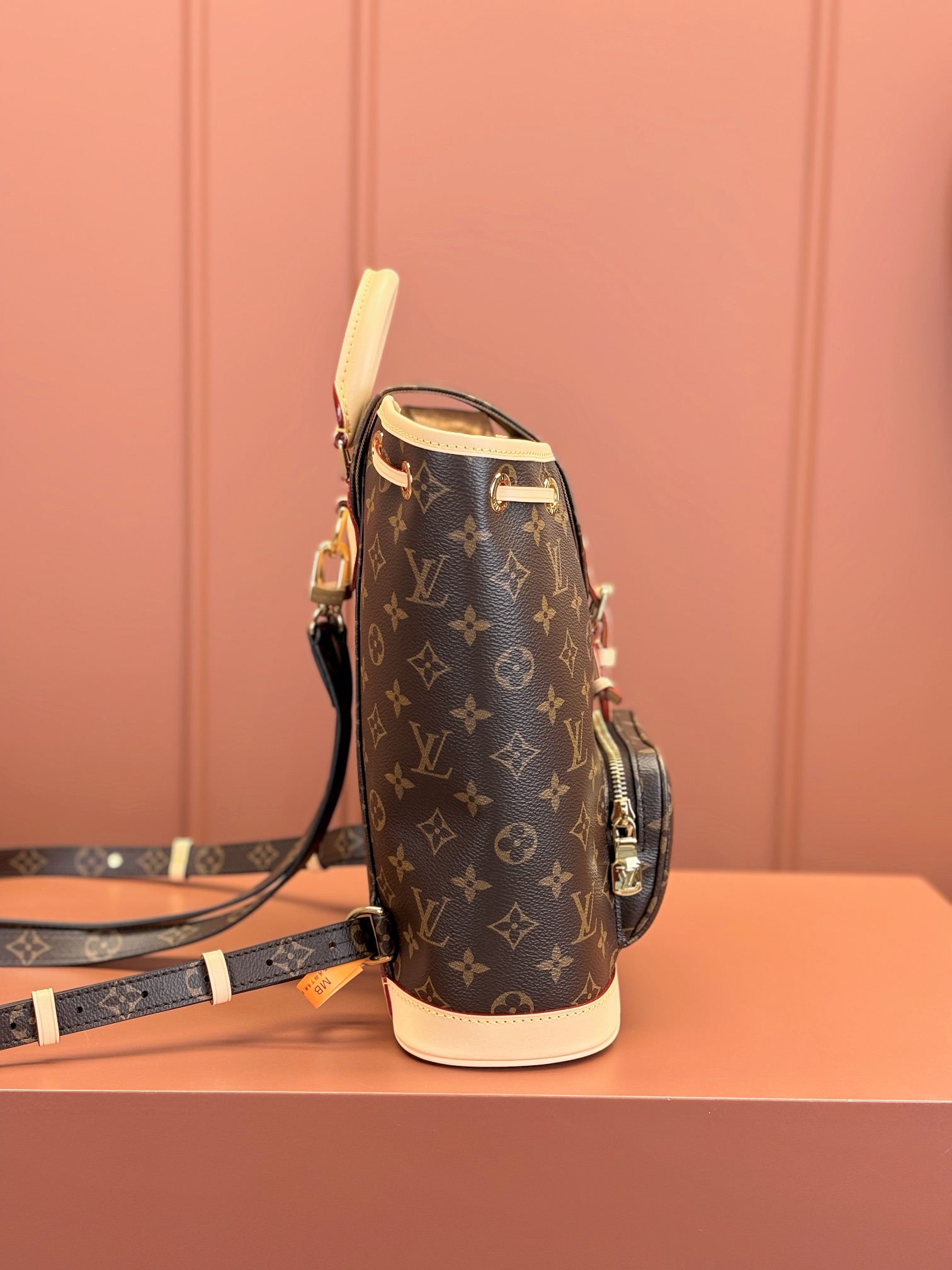 [TOP] Louis Vuitton LV Montsouris Backpack 28x30x18cm/24x25x12cm-Brown