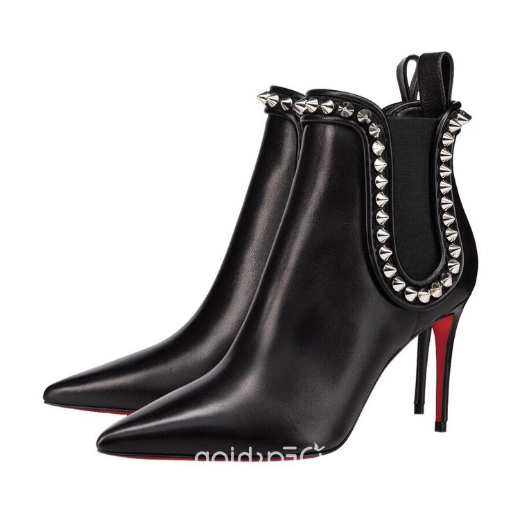 [TOP] Christian Louboutin Lock So Kate Short Boots - Black
