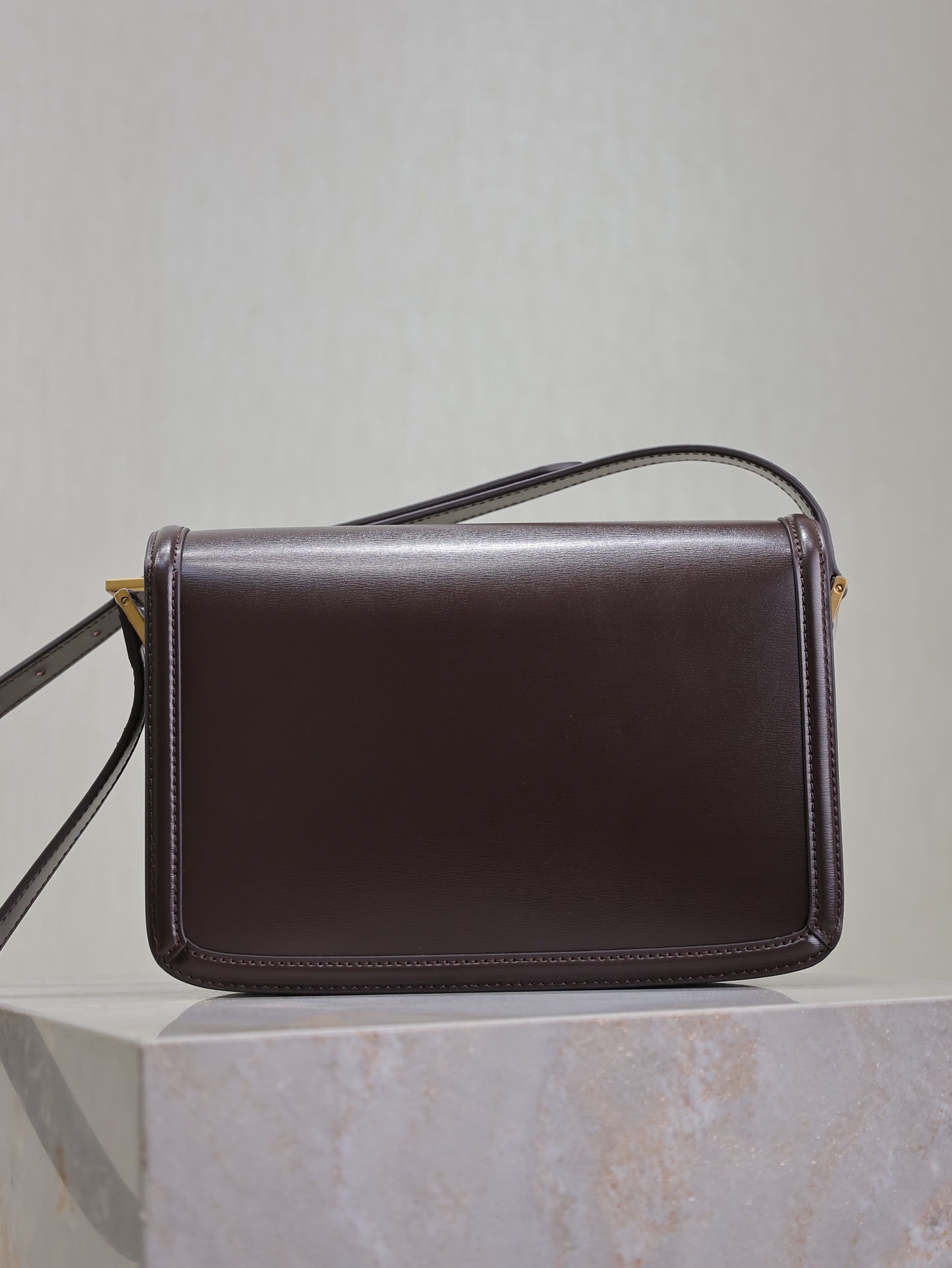 [TOP] Yves Saint Laurent YSL Cowhide Solferino Bag 23x16x6cm - Brown