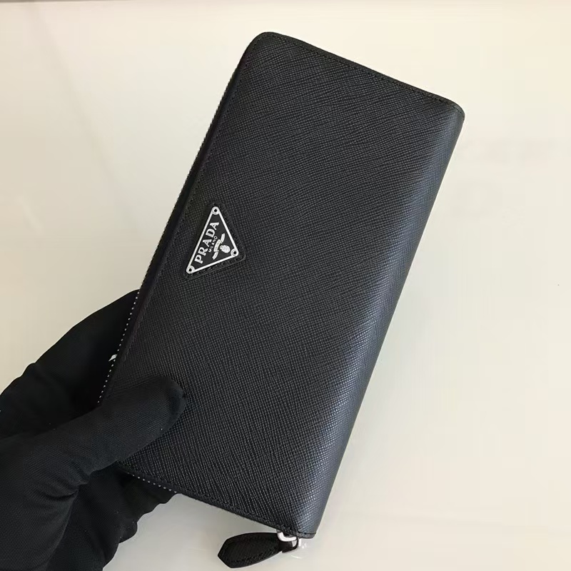 [TOP] PRADA Men's Wallet - Black