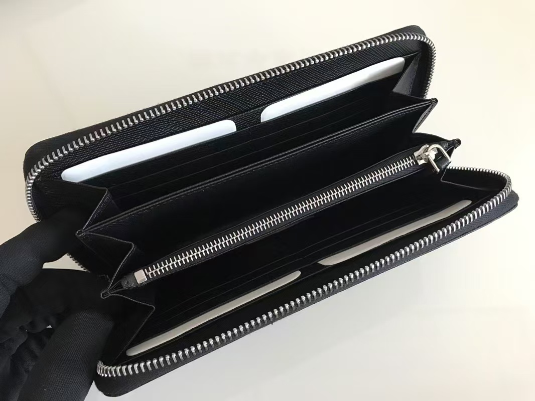 [TOP] PRADA Men's Wallet - Black