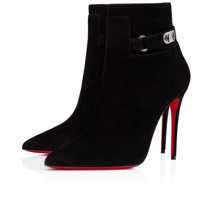 [TOP] Christian Louboutin Lock So Kate Booty Short Boots - Black