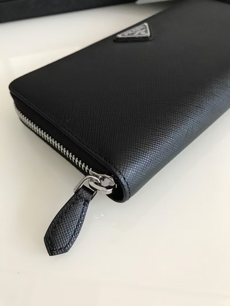 [TOP] PRADA Men's Wallet - Black