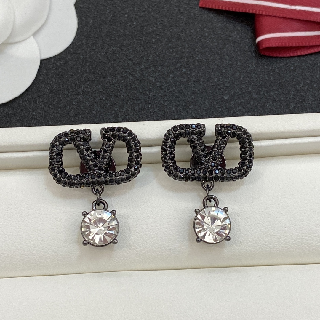 [TOP] VALENTINO Earrings - Black