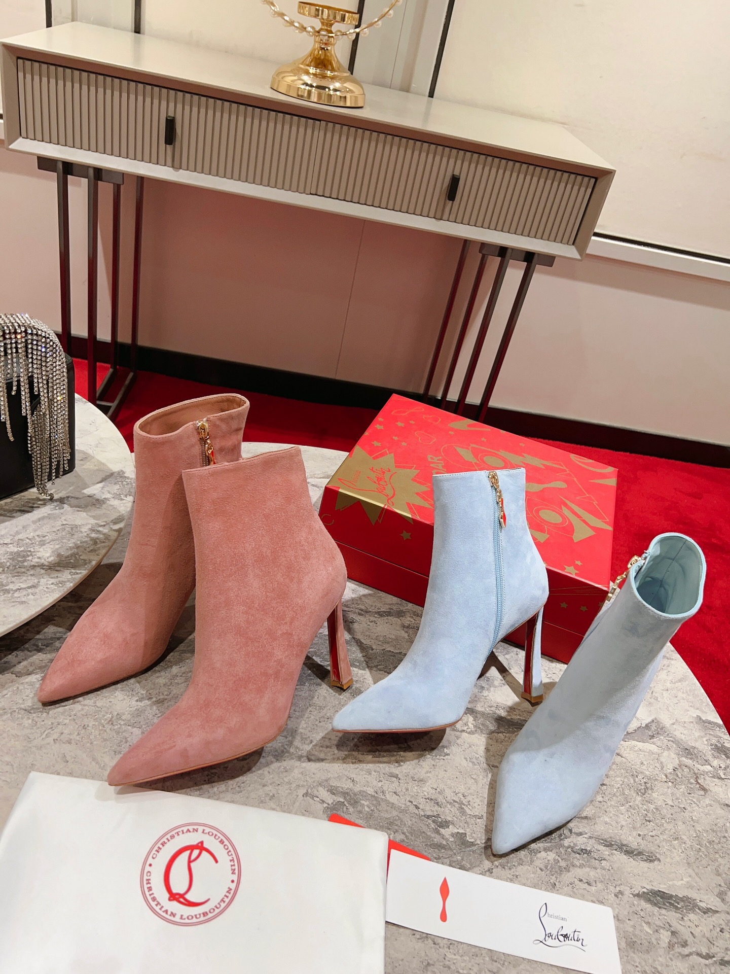 [TOP] Christian Louboutin High Heel Boots - 2 Color