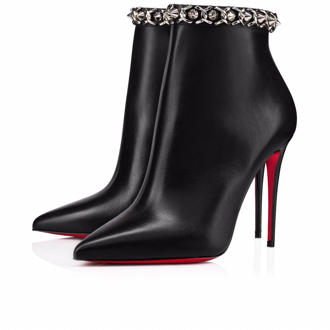 [TOP] Christian Louboutin Short Boots with Chain - 2 Color