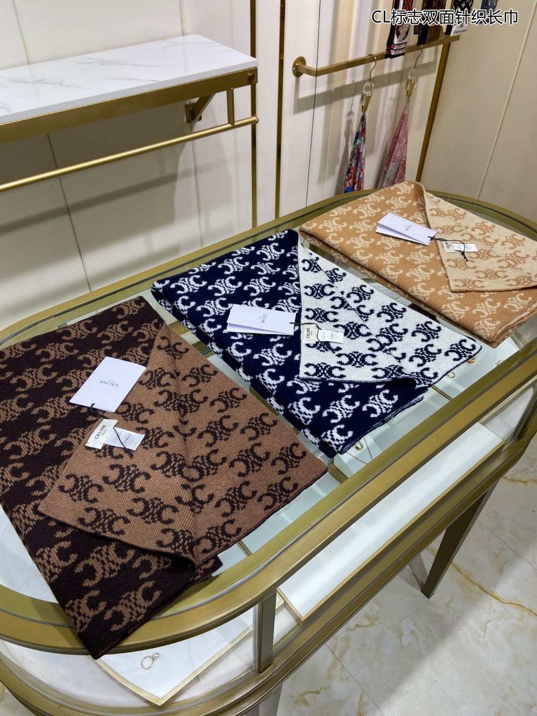 [TOP] CELINE Wool Scarf 46x170cm - 3 Color