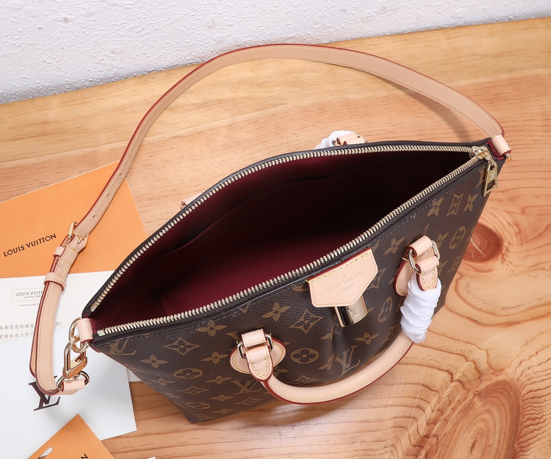 [TOP] Louis Vuitton LV Boetie NM PM Monogram Bag 25 x 23 x 14cm - Brown