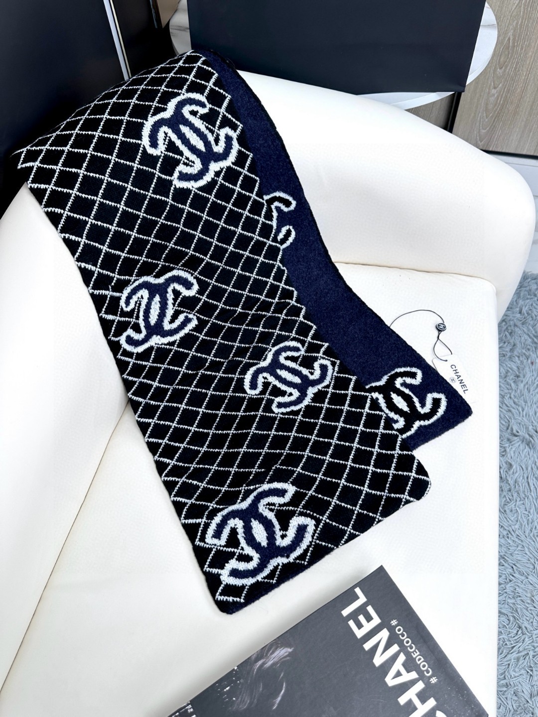 [TOP] CHANEL CC Scarf 30X185 cm - 3 Color