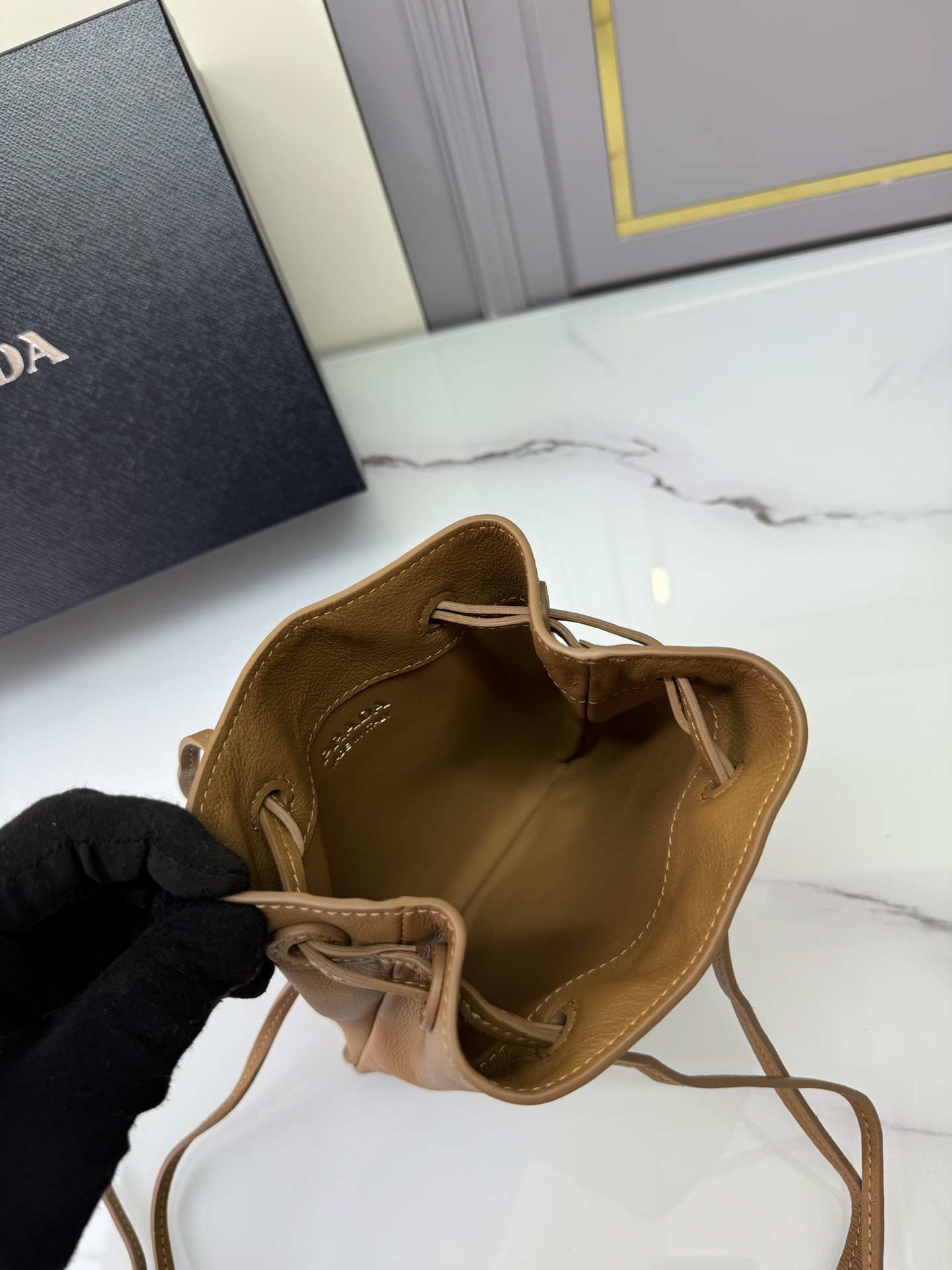 [TOP] PRADA Mini Diagonal Bag 17*20cm - 2 Colour