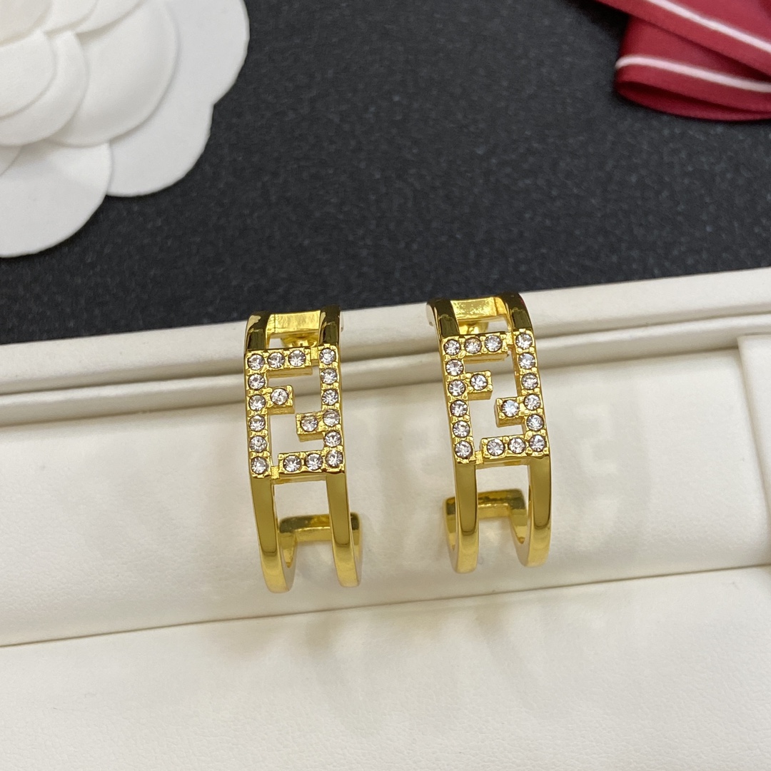 [TOP] FENDI FF Earrings - 2 Colors