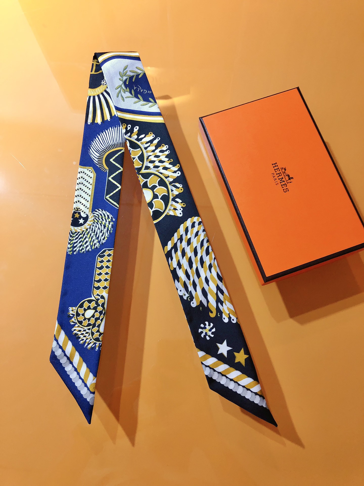 [TOP] HERMES Epaulettes de Gala Twilly scarf 5x86cm - 4 Color - 711 Luxury