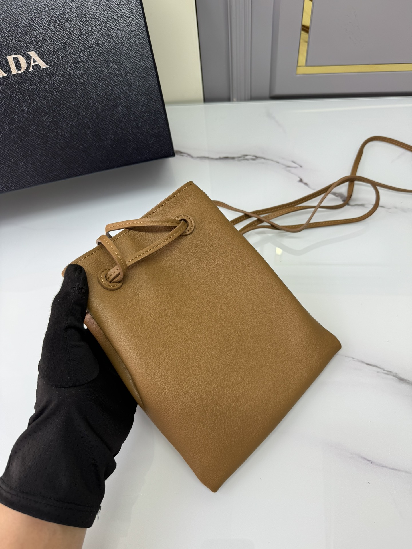 [TOP] PRADA Mini Diagonal Bag 17*20cm - 2 Colour