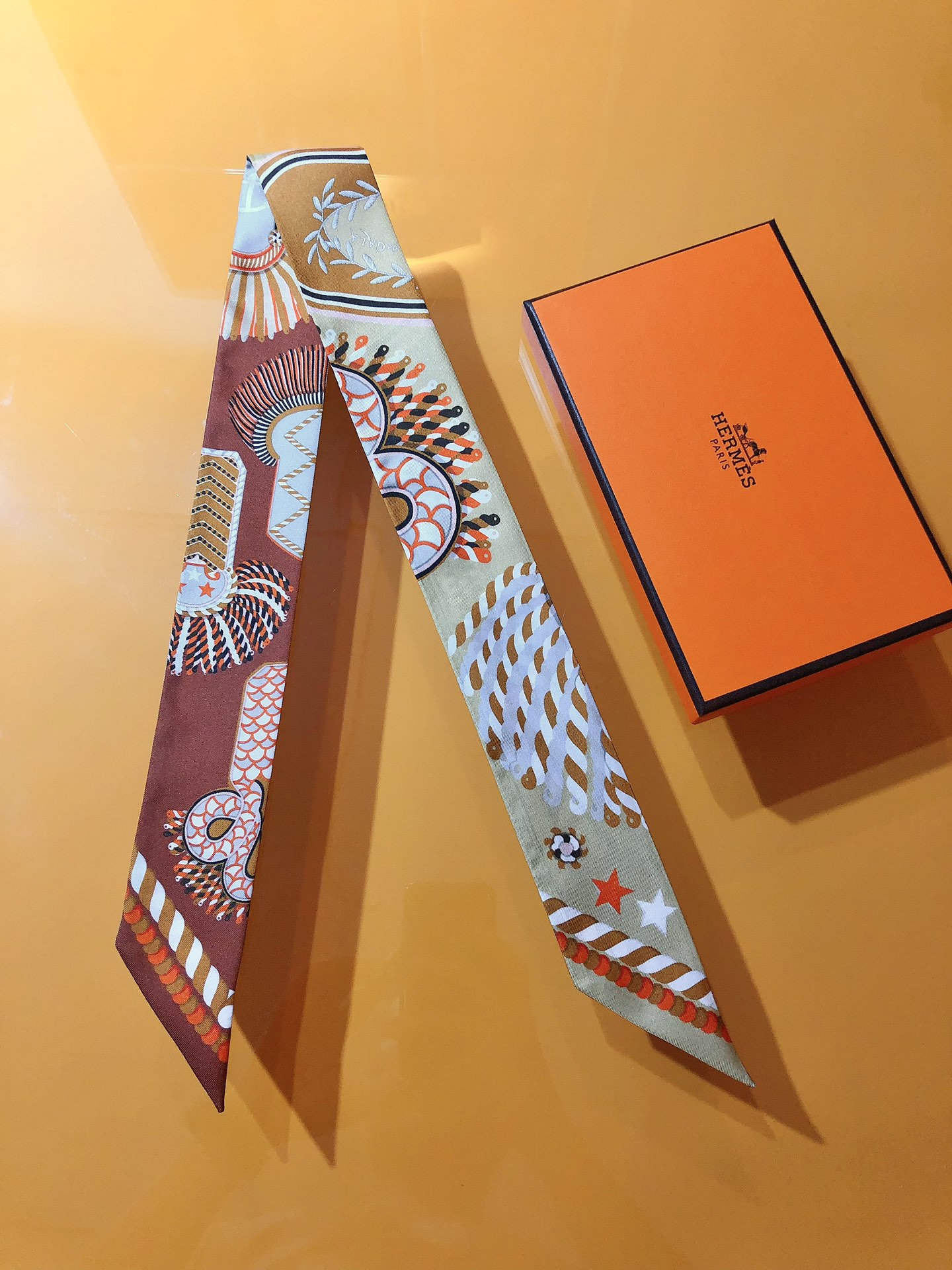 [TOP] HERMES Epaulettes de Gala Twilly scarf 5x86cm - 4 Color - 711 Luxury