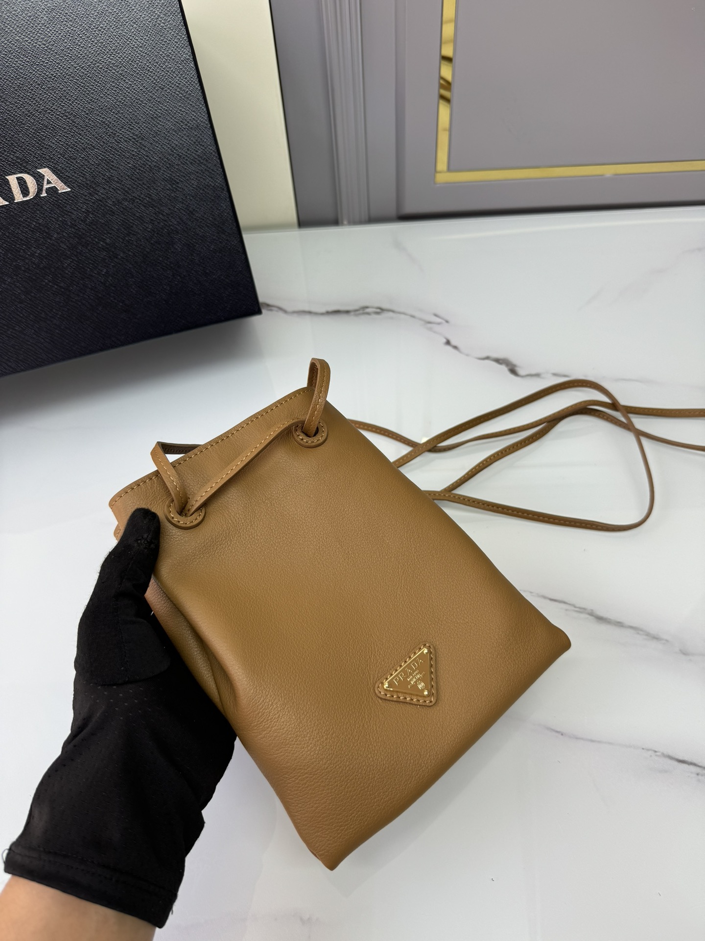 [TOP] PRADA Mini Diagonal Bag 17*20cm - 2 Colour