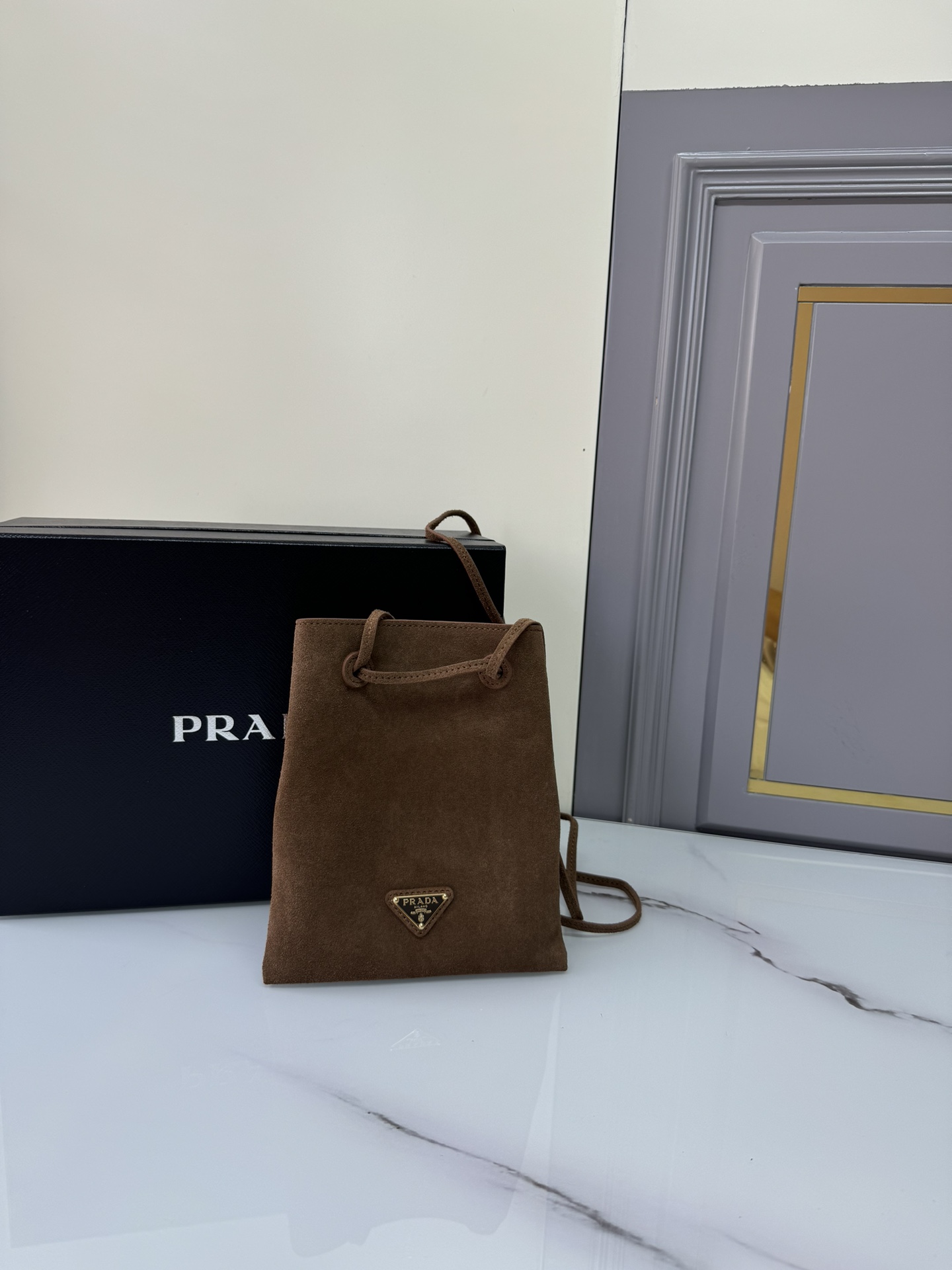 [TOP] PRADA Mini Diagonal Bag 17*20cm - 2 Colour