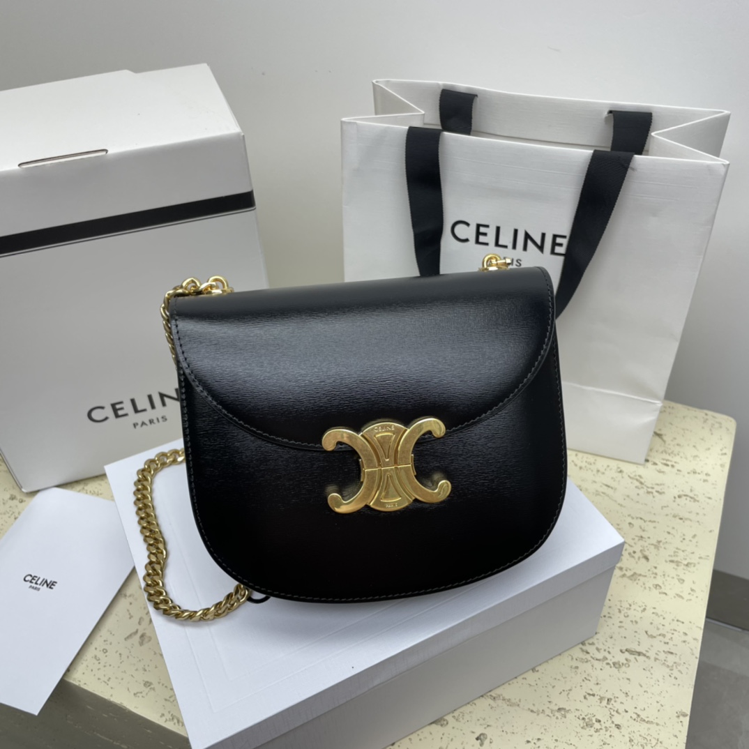 [TOP] CELINE Besace Triomphe Bag 19*15*6cm - GHW - 5 Colour