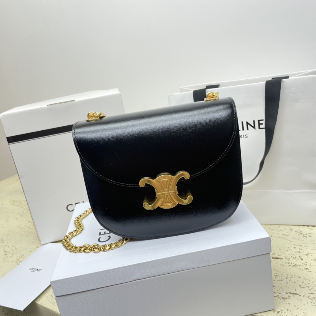 [TOP] CELINE Besace Triomphe Bag 19*15*6cm - GHW - 5 Colour