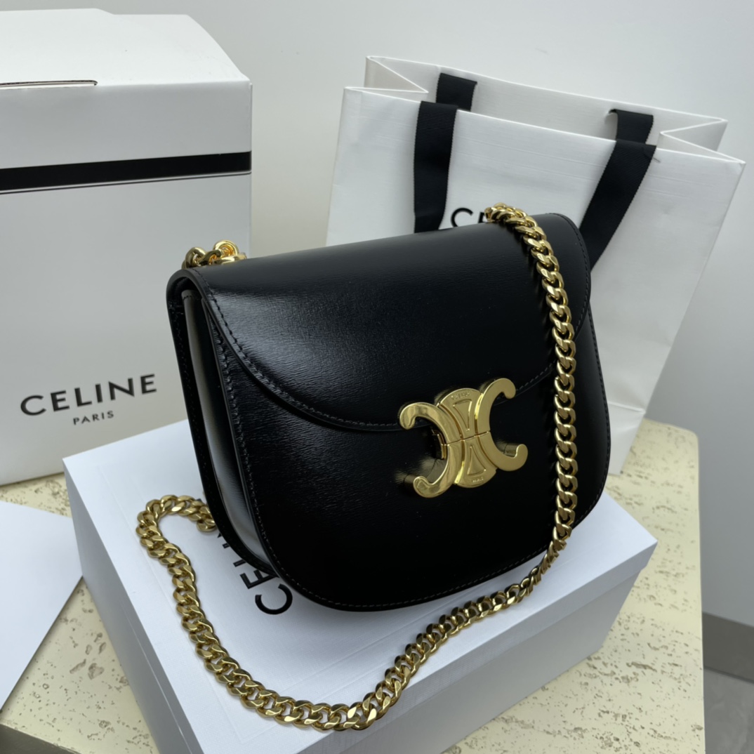 [TOP] CELINE Besace Triomphe Bag 19*15*6cm - GHW - 5 Colour