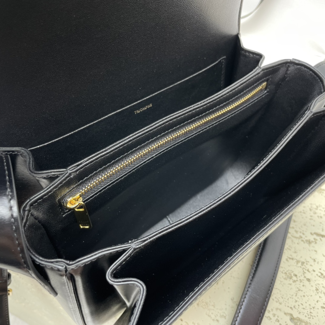 [TOP] CELINE Triomphe Bag Cow Leather Bag 18.5*14*8cm/22*16.5*7cm - 2 Colour