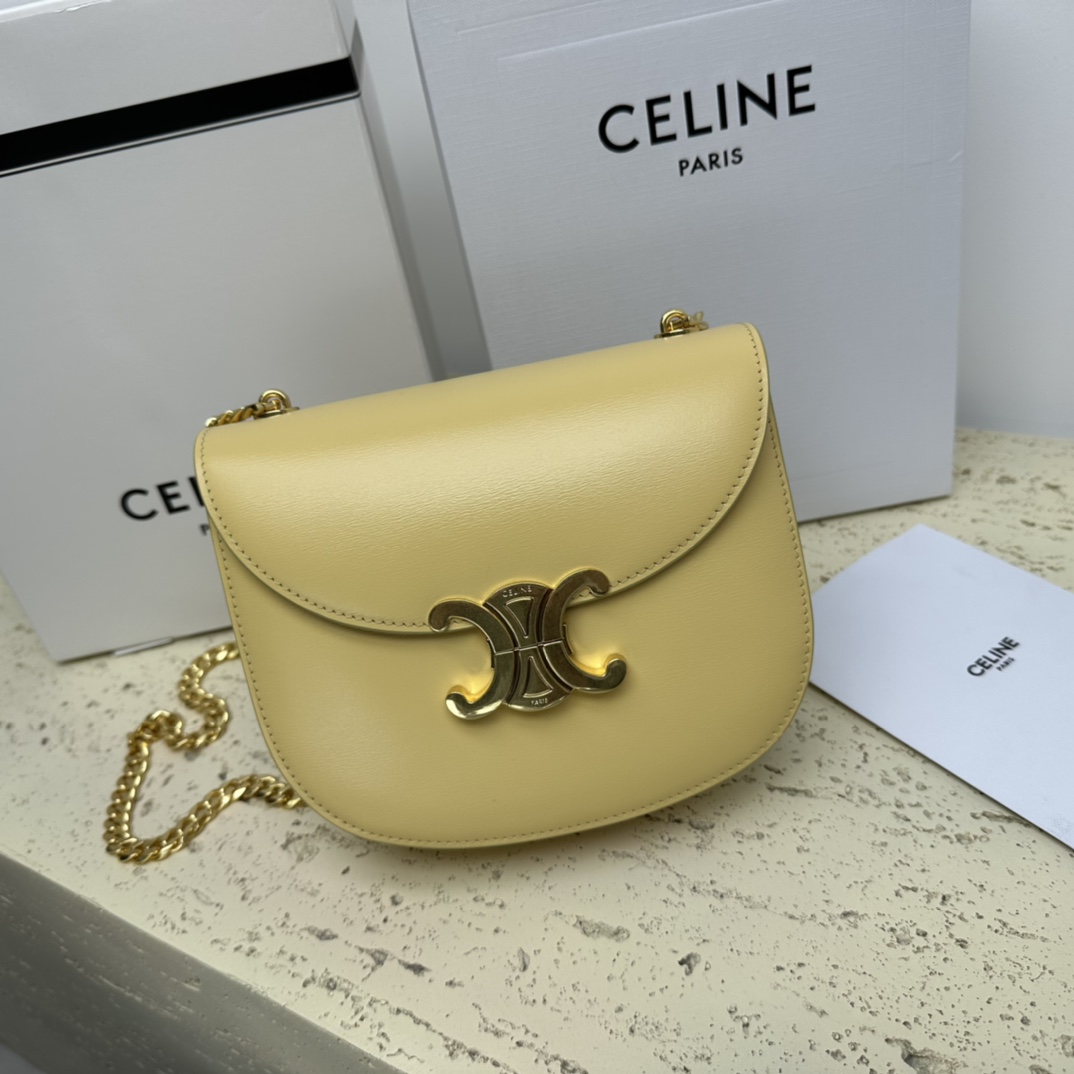 [TOP] CELINE Besace Triomphe Bag 19*15*6cm - GHW - 5 Colour