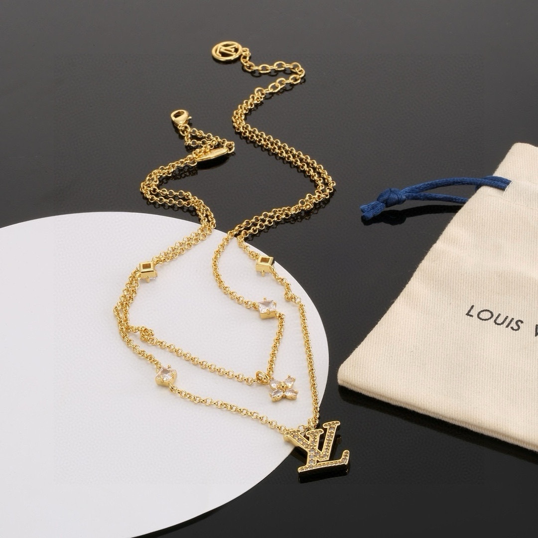 [TOP] Louis Vuitton LV Necklaces + Bracelets - Gold