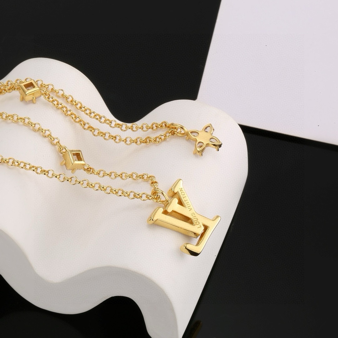 [TOP] Louis Vuitton LV Necklaces + Bracelets - Gold