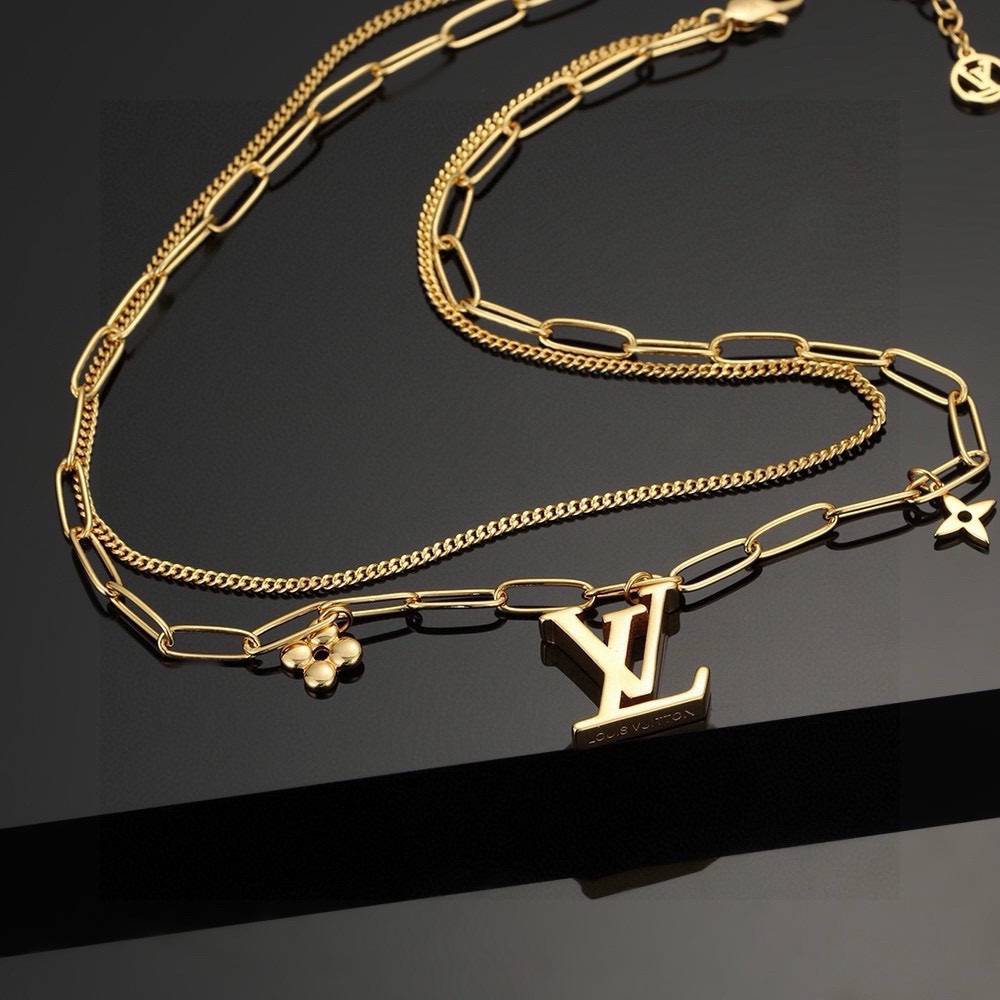 [TOP] Louis Vuitton LV Necklaces - Gold
