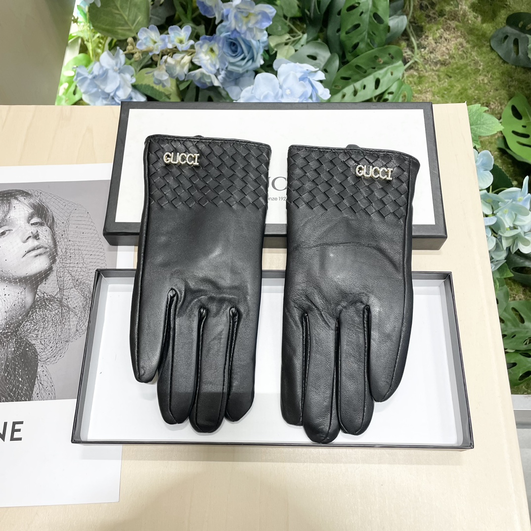 [TOP] GUCCI Women's  Gloves - Black