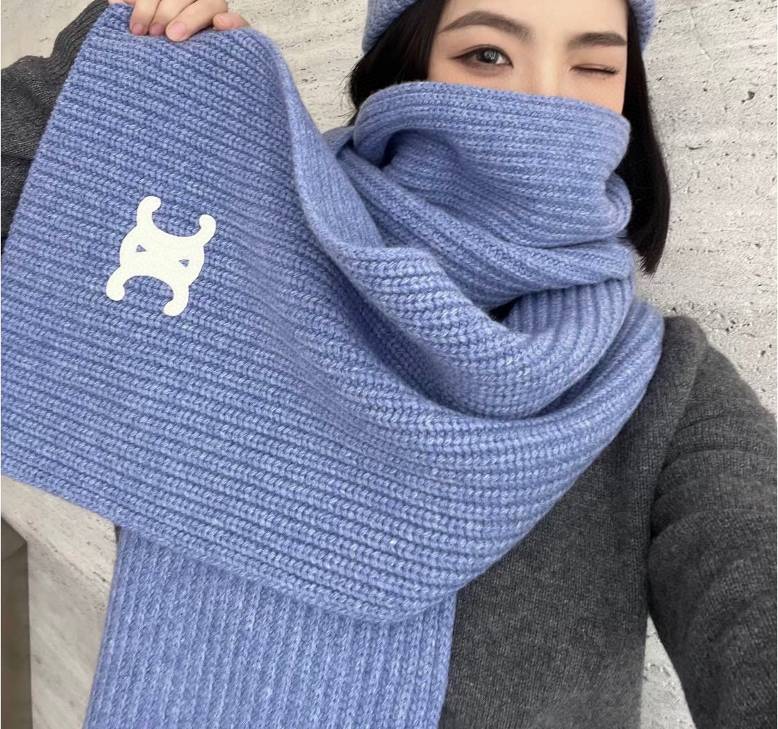 [TOP] CELINE Wool Scarf 180×30cm - 2 Color