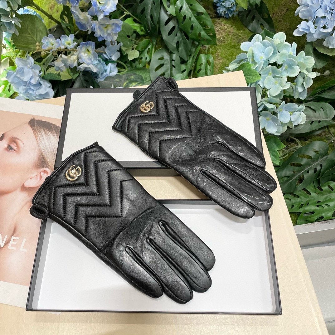 [TOP] GUCCI Women's  Gloves - Black