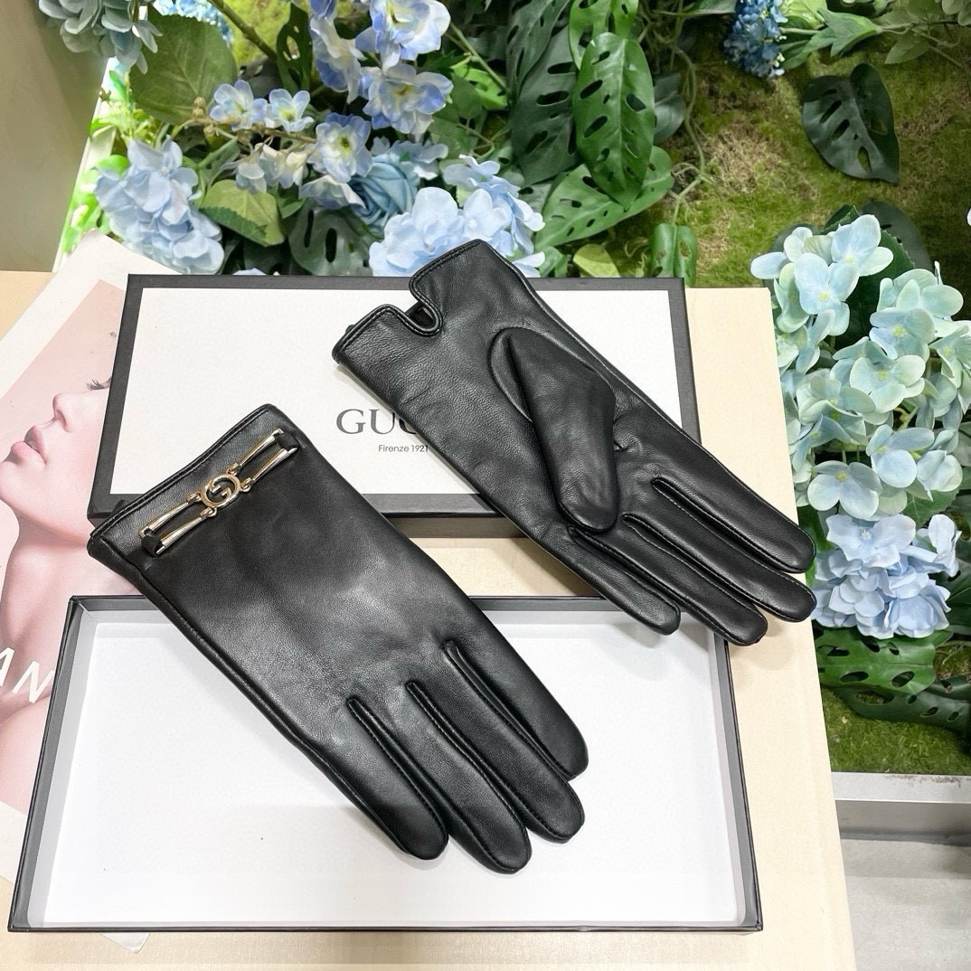 [TOP] GUCCI Women's  Gloves - Black