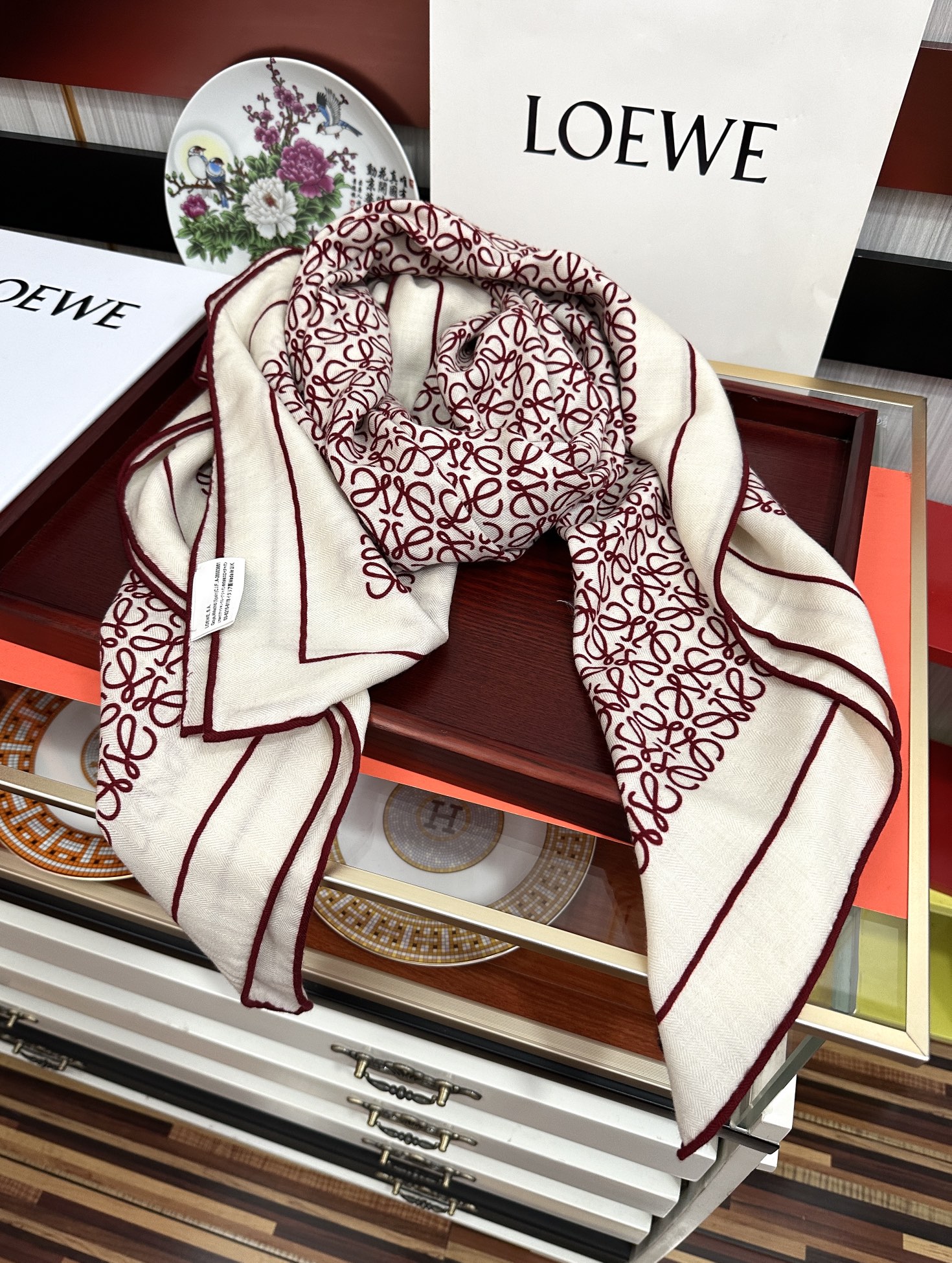 [TOP] LOEWE Wool Scarf 140x140cm - 2 Color