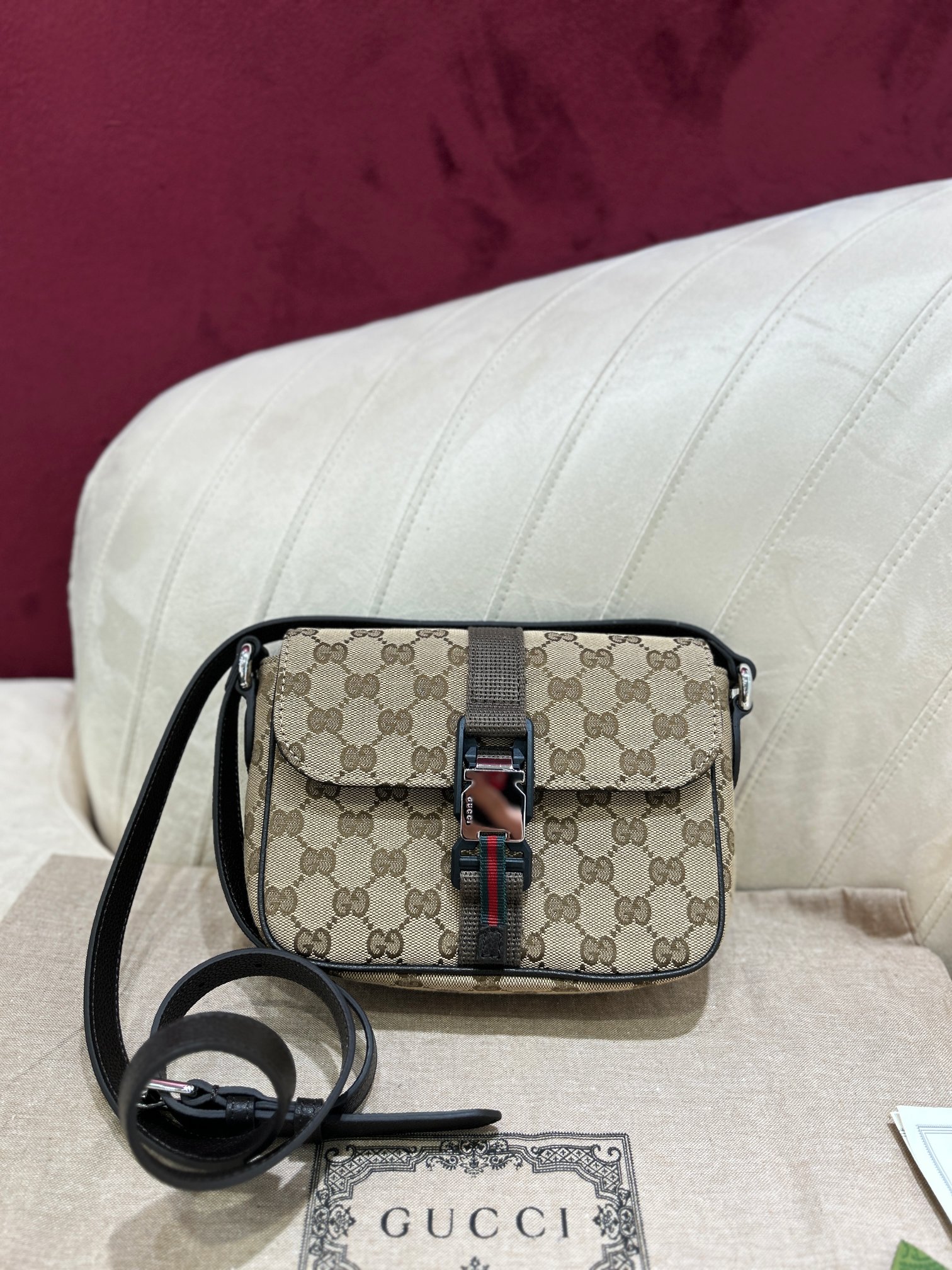 [TOP] GUCCI Ophidia Bag Original Messenger bag 20X14X6.5m - SHW