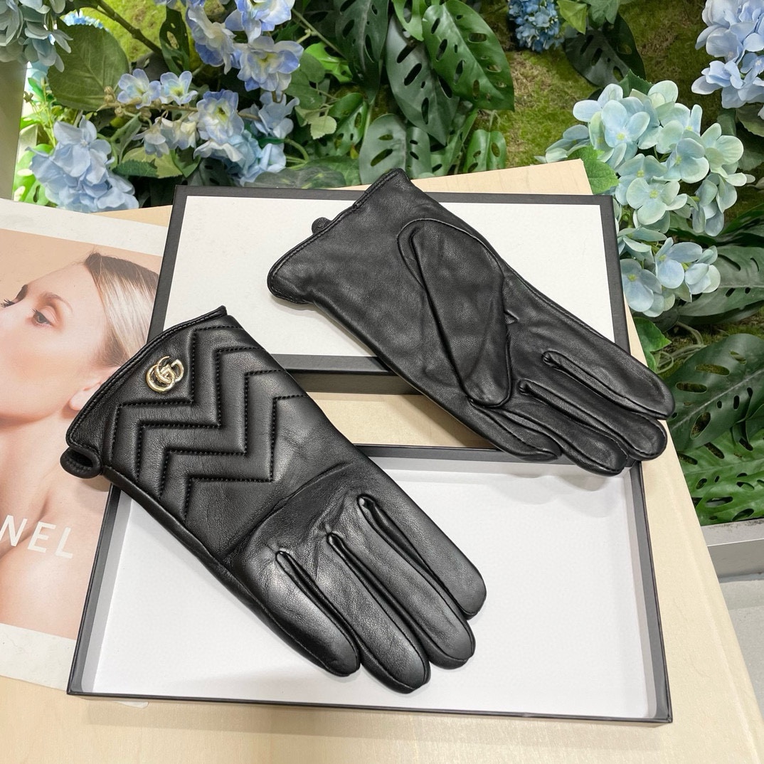 [TOP] GUCCI Women's  Gloves - Black