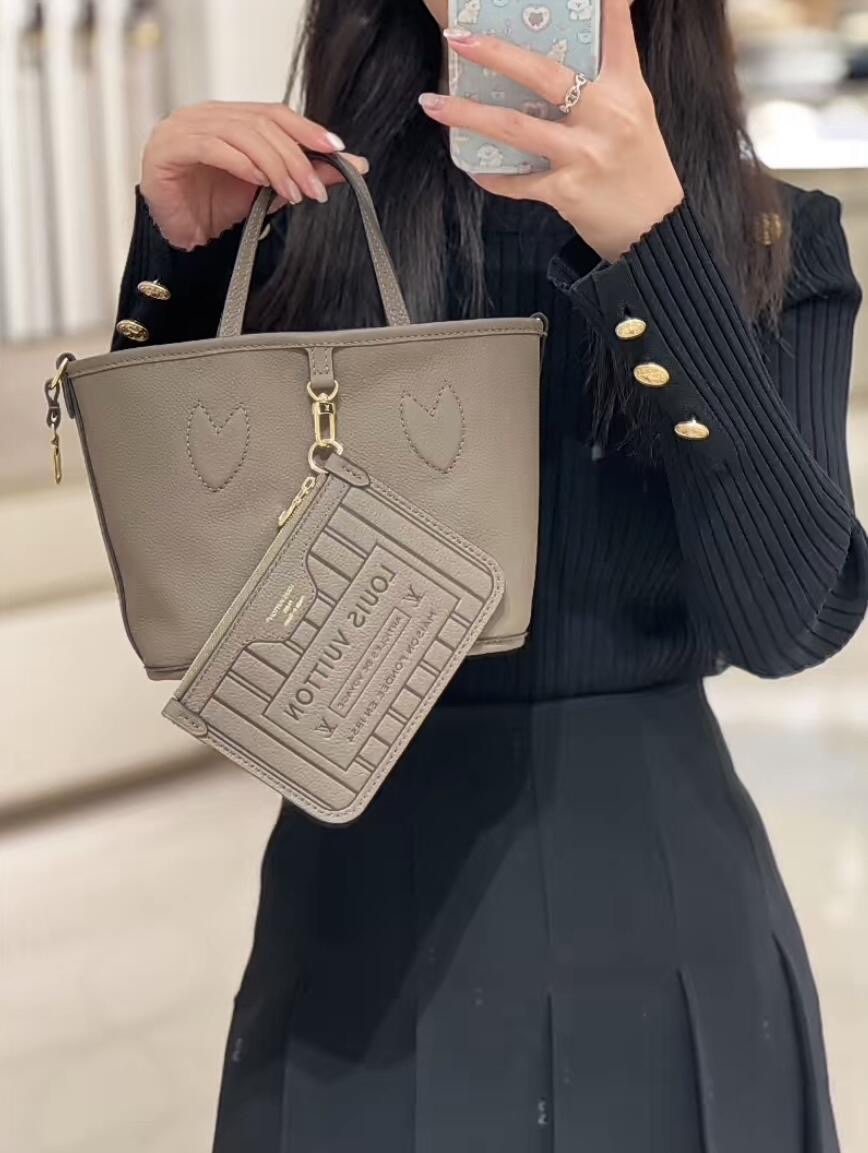 [TOP] Louis Vuitton LV  Neverful INSIDE OUT BB Bag 24x14x9cm - Coffee