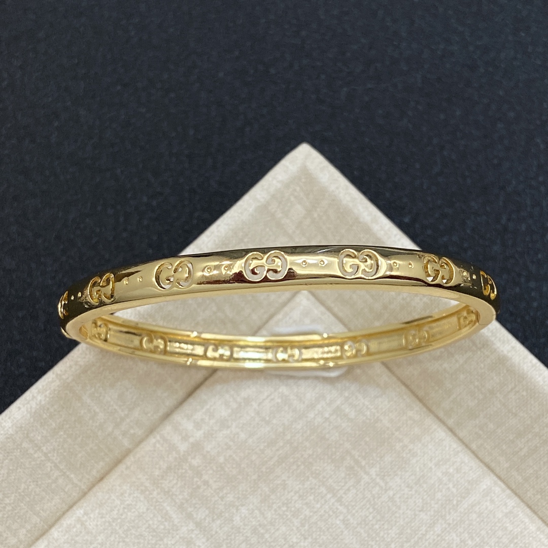 [TOP] GUCCI GG Bracelet - Silver & Gold