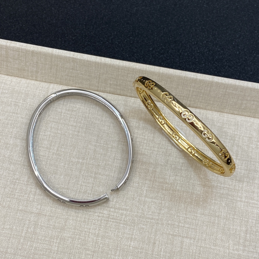 [TOP] GUCCI GG Bracelet - Silver & Gold