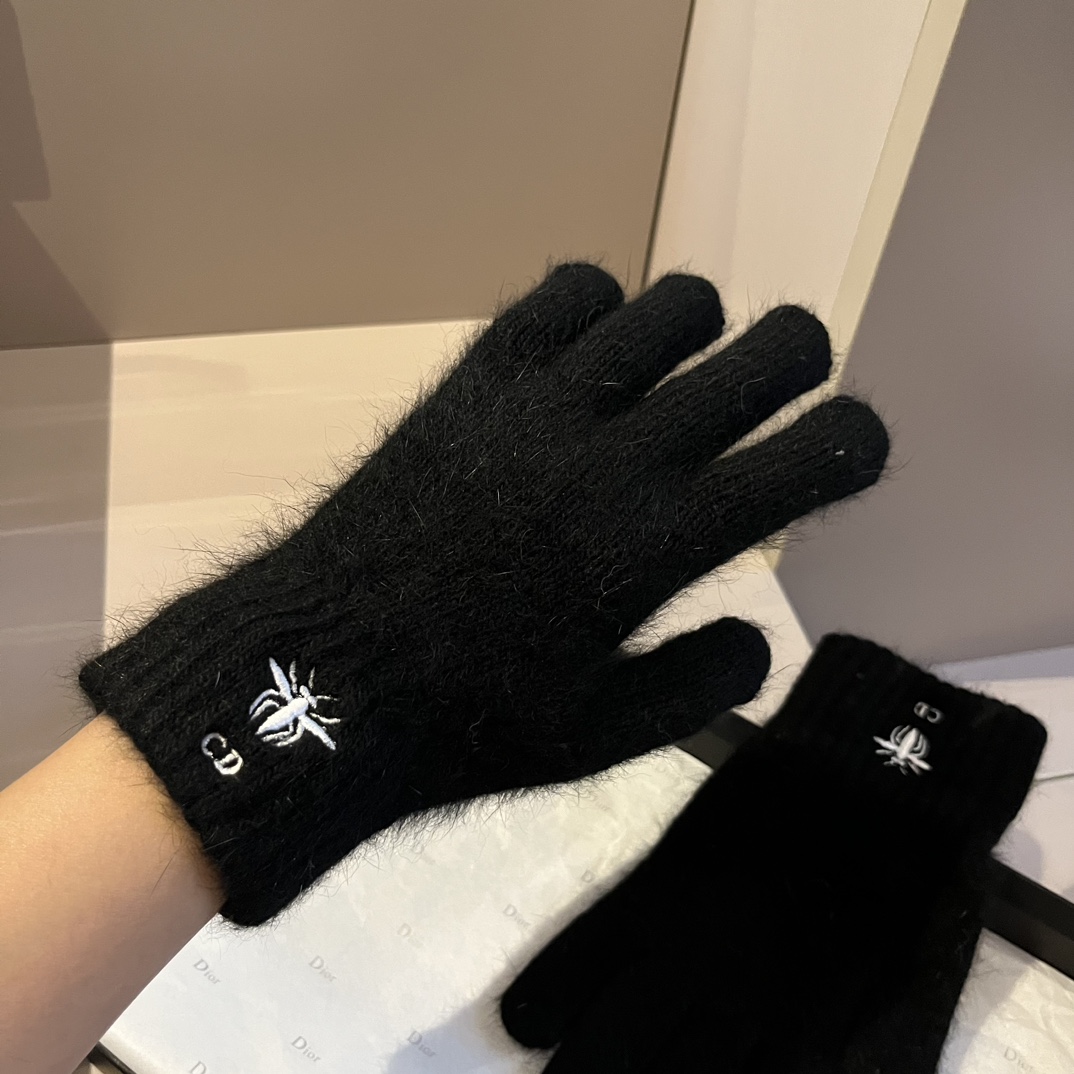 [Top] Christian Dior Wool Gloves - 4 Colors