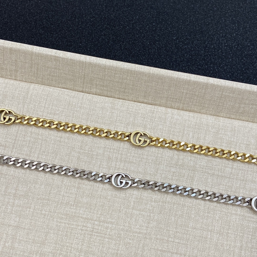 [TOP] GUCCI GG Necklace - Gold & Silver