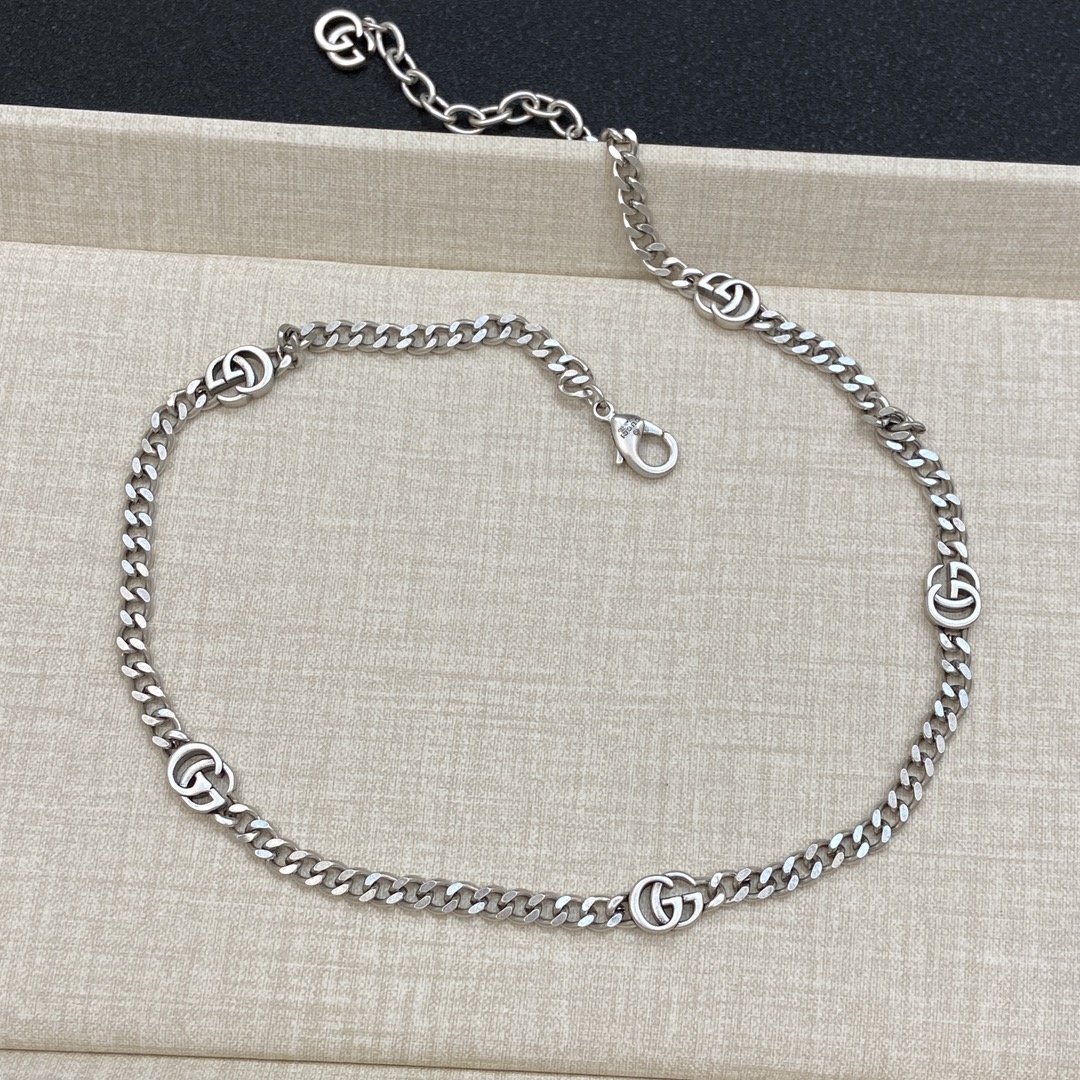 [TOP] GUCCI GG Necklace - Gold & Silver