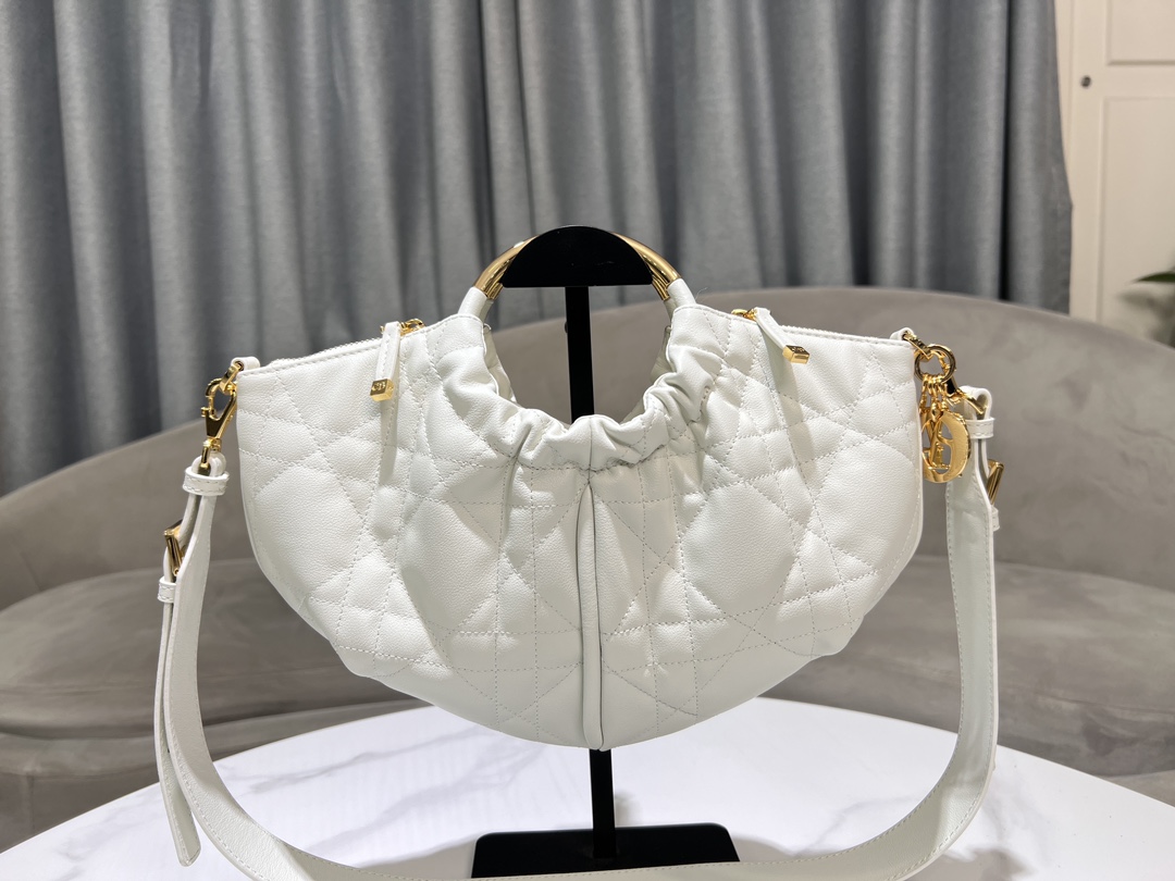 [TOP] Christian Dior Dumpling Sheepskin Bag 36x 27cm - 2 Colors